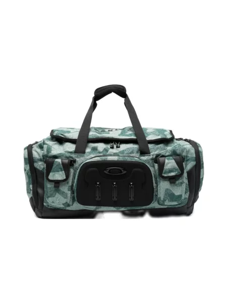 Torba Oakley w abstrakcyjne wzory zielona