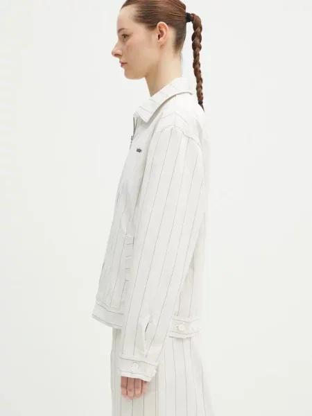 Jakna adidas Originals Pinstripe H Jacket za prijelazno razdoblje bež