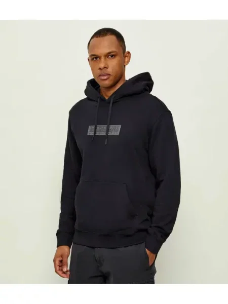 Napapijri Hanorac B-BOX LOGO H 1 | Relaxed fit negru