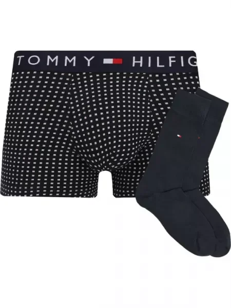 Tommy Hilfiger Chiloți boxer + șosete negru