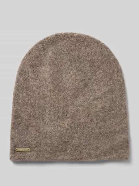 Podwójnie dziana czapka beanie z czystego kaszmiru Seeberger