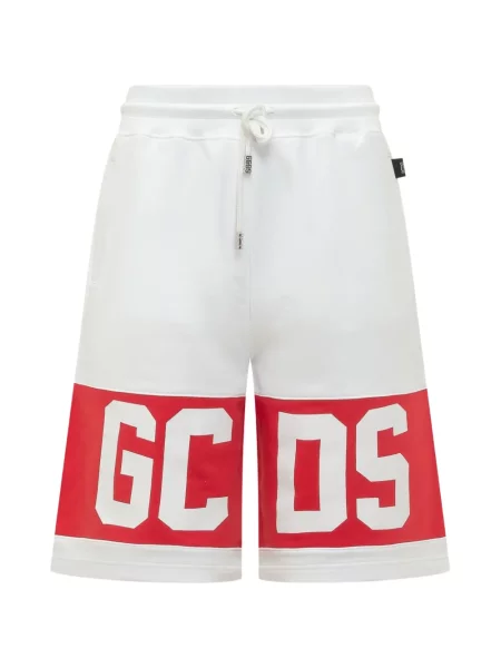Pantaloni scurți Gcds cu autograf alb