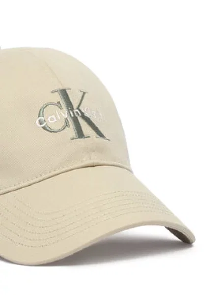 Šilterica Calvin Klein Monologo Embroidery Baseball Cap bež