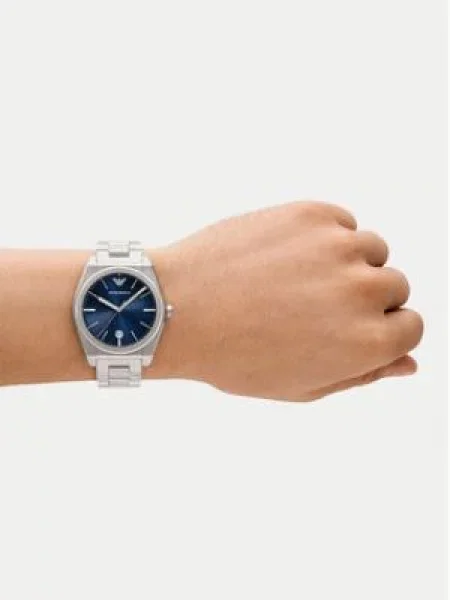 Emporio Armani Analogové hodinky tmavě / stříbrná modrá