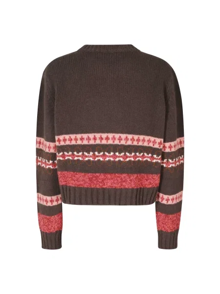 Sweter Roberto Collina wełniany brązowy