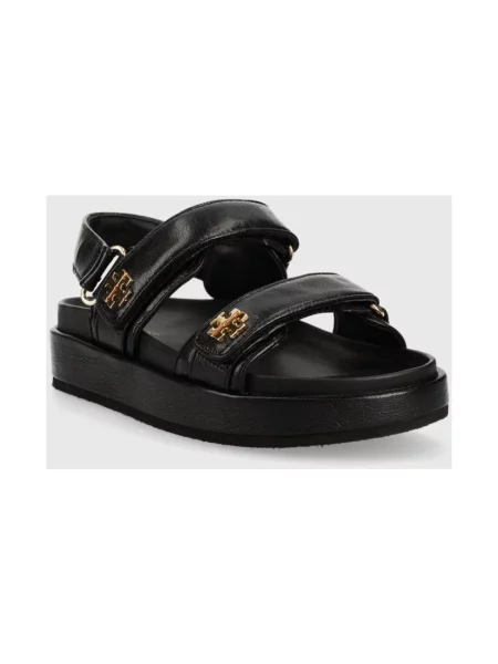 Sandały Tory Burch bez obcasa czarne