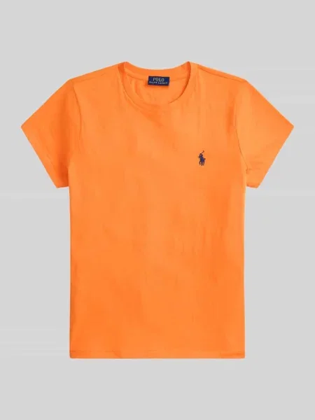 T-shirt z wyhaftowanym logo Polo Ralph Lauren pomarańczowa