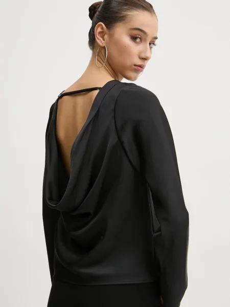 Halenka Abercrombie & Fitch hladká černá