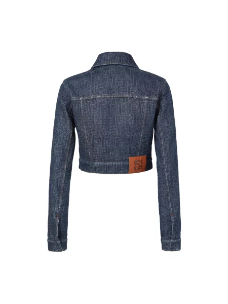 Kurtka jeansowa Fendi niebieska