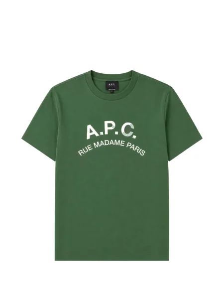 Tricou A.p.c. cu imagine verde