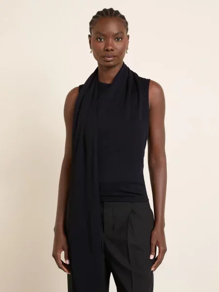 Top Ami Paris z kokardką czarny