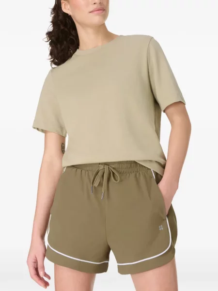 Pantaloni scurți Sweaty Betty cu cordon verde