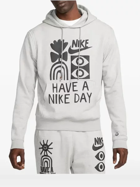 Hanorac Nike cu broderie din fleece alergare negru