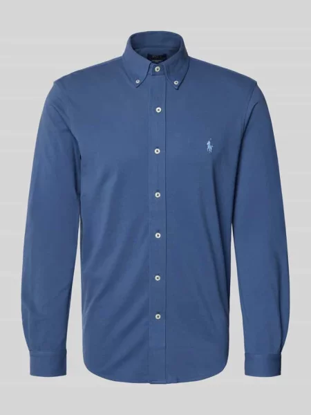Koszula casualowa o kroju regular fit z czystej bawełny Polo Ralph Lauren granatowa