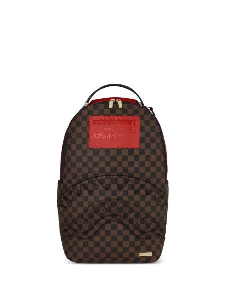 Rucsac Sprayground în carouri roșu