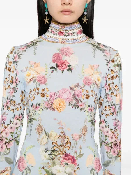 Top Camilla albastru