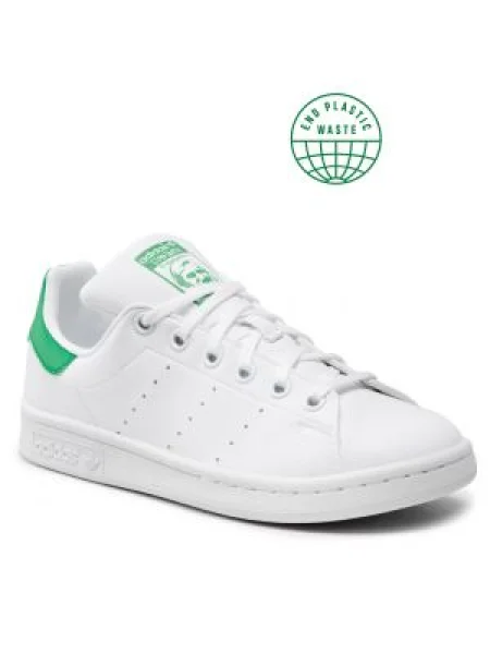 Topánky adidas Stan Smith J Ftwwht/Ftwwht/Green biela