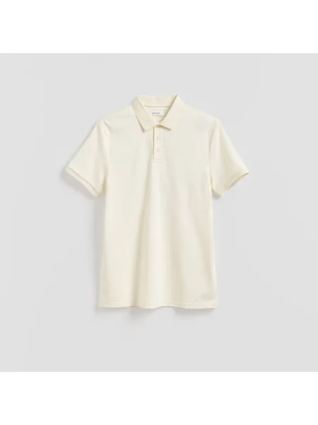 Reserved Polokošile střihu slim krémová