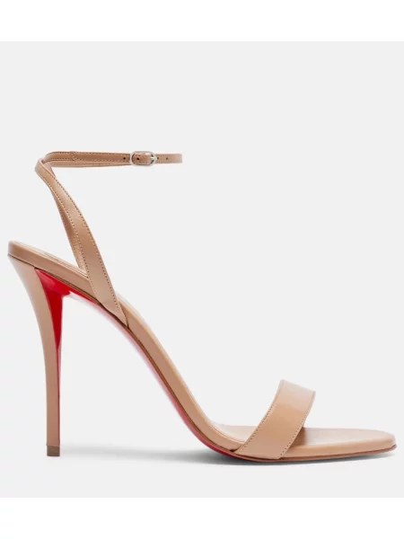 Sandale Christian Louboutin din piele bej