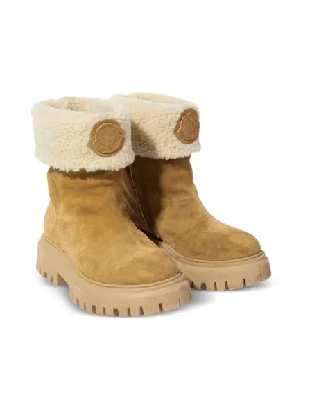 Botki dziecięce Moncler Enfant brązowe