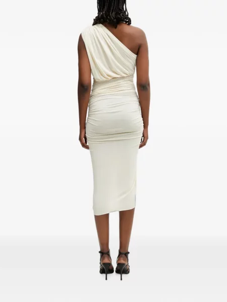 Rochie midi Rick Owens Lilies cu volane cu un umăr gol