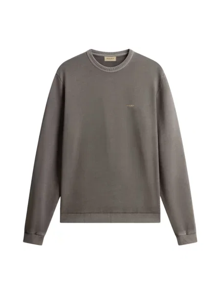 Bluza nierozpinana Woolrich z logo szara
