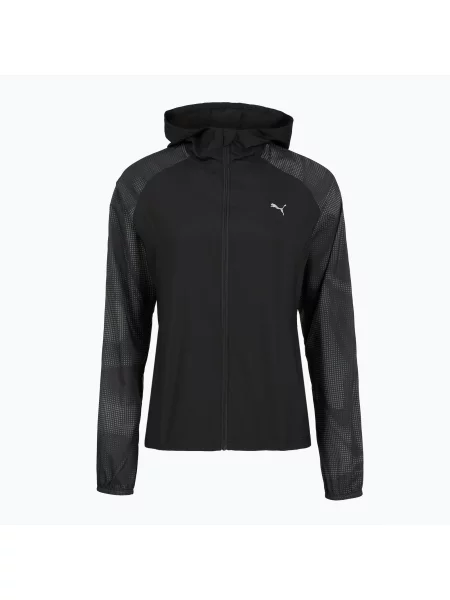 Geacă de alergare pentru femei Puma Run AOP Favorite Woven Jacket black negru