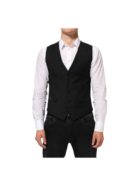 Kamizelka Dolce And Gabbana wełniana czarna