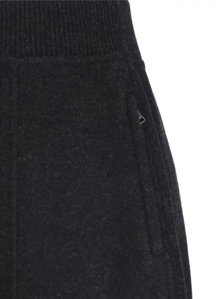 Μάλλινο τρέξιμο παντελόνι Max Mara μαύρο