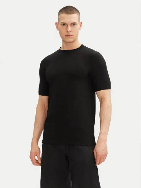 Тениска Karl Lagerfeld с изчистен дизайн черно