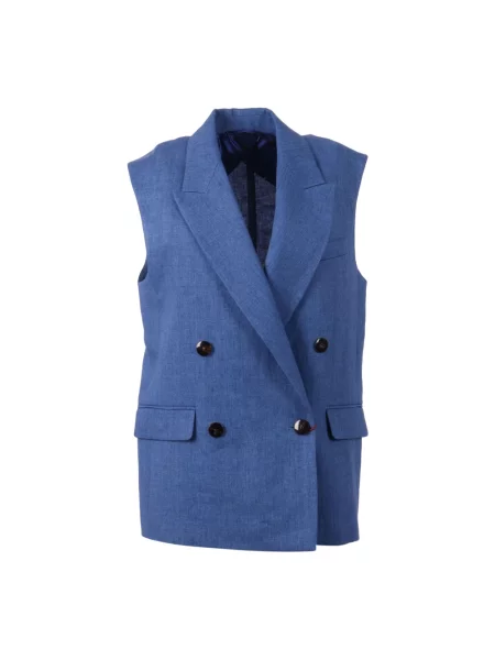 Kamizelka Max Mara Studio niebieska
