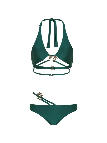 Bikini Amir Slama cu gât halter verde
