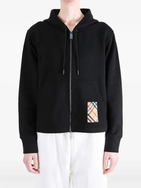 Καρό hoodie Burberry μαύρο