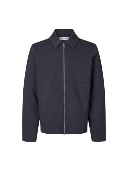 Bluza rozpinana Samsoe Samsoe niebieska