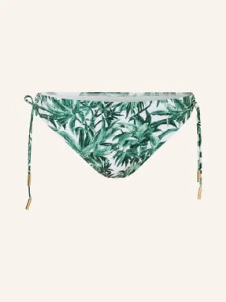 Maryan Mehlhorn Basic Bikinové Kalhotky Palmette zelená / světle zelená bílá