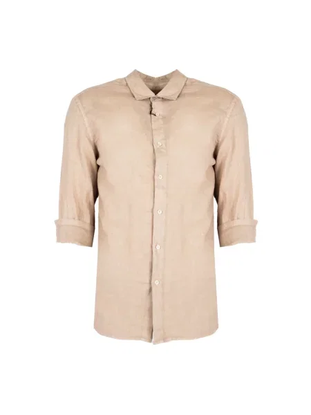 Lniana koszula Xagon Man klasyczna beżowa