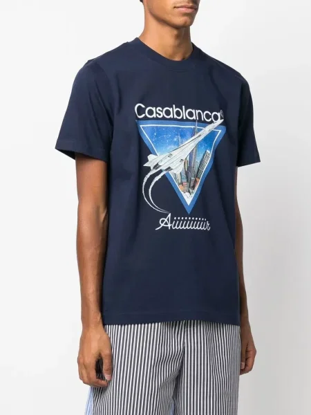 Μπλούζα Casablanca με σχέδιο μπλε