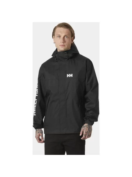 Kurtka z kapturem Helly Hansen Ervik czarno-nocna M czarna