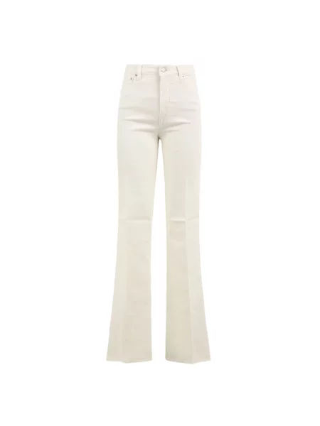 Jeansy Cycle z wysoką talią białe