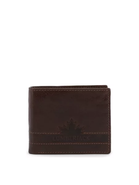 Denarnica Lumberjack s kristali rjava