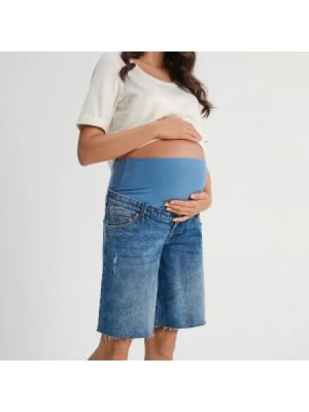 Sinsay Džínové kraťasy modrá