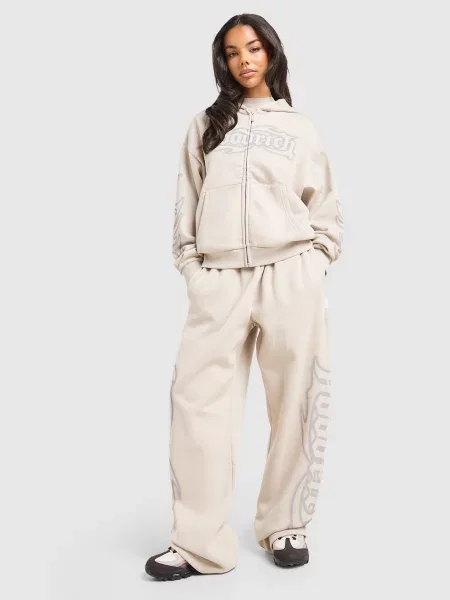 Hoodrich Bluza Rozpinana Z Kapturem Asha szara