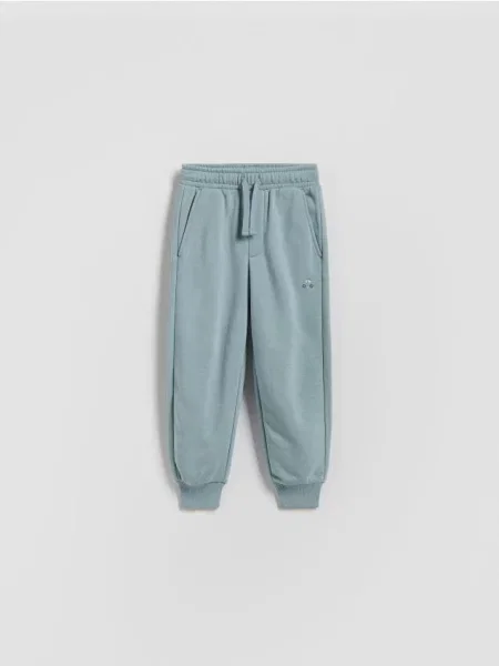 Reserved spodnie jogger jasnoniebieski