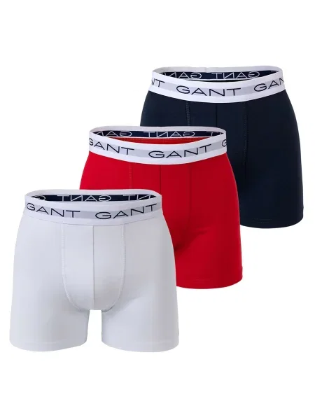 GANT Boxeri albastru / roșu deschis alb