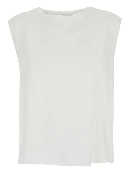 Top Momoni asymetryczny biały