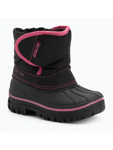 Gyerek hótaposó BIG STAR black / dark pink. Méret: 24 EU fekete
