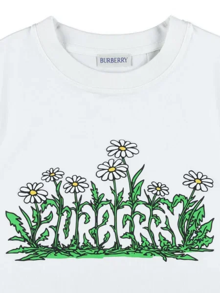 Dětské tričko Burberry bílé