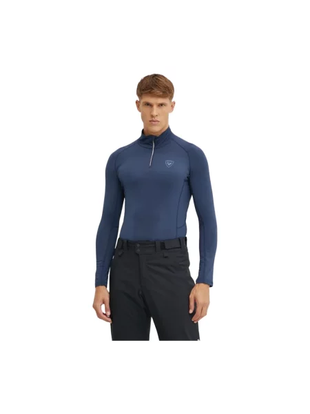 Longsleeve termoaktywny Rossignol Classique Zip dark navy niebieska