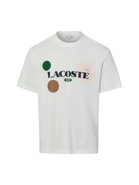 Lacoste Koszulka Mężczyźni S biały