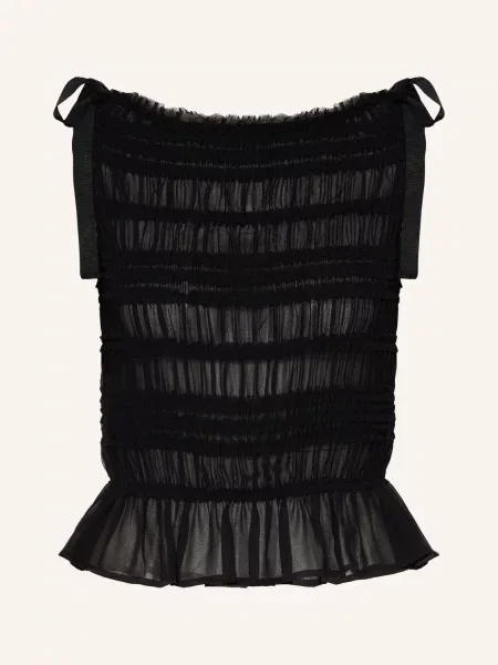 Top Allsaints s volány černý